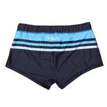 Square Leg Swimsuit - Black & Blue Racer