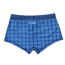 Square Leg Swimsuit - Retro Blue