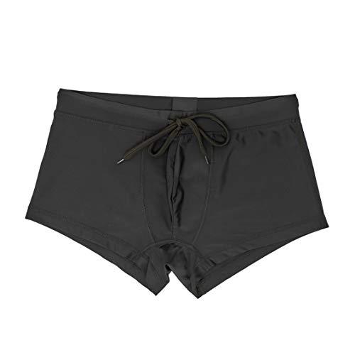 Square Leg Swimsuit - Black Patch